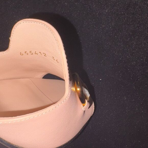 Brand new with box Gucci Pink and Gold Mules with Iconic Horsebit size 10.5 - Picture 6 of 10